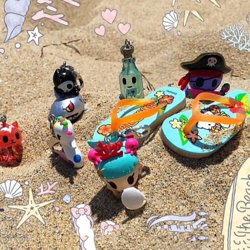 Original Tokidoki Marine Series Hanging Blind Box Cute Key Chain Mobile Phone Backpack Pendant Doll Toy Model Gift