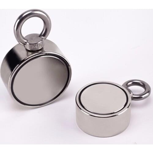 Fishing Magnet Underwater Searching Double-side Salvage Equipment Pulling Mounting Powerful Neodymium Pot