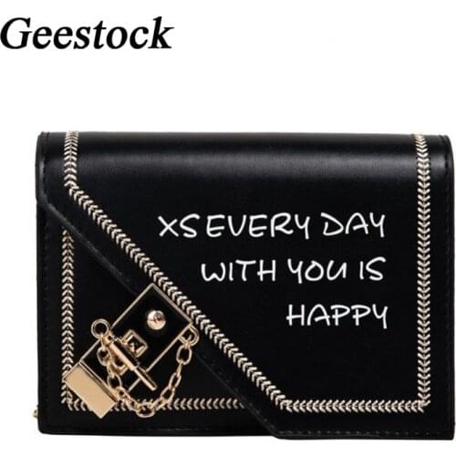 Geestock Crossbody Bag Fashion Ladies Luxury Bags 2020 PU Leather Purses And Handbags Female Shoulder Pack