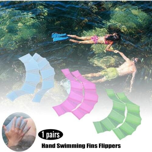 1pair Swimming Pool Hand Finger Fin Learning Game Water Sports Finger Wear Pool Party Toys For Children Adult Toy Pool L3