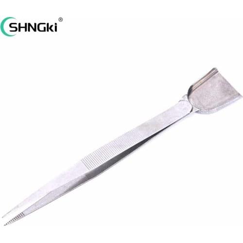 1PCS 16cm Jewelry Tools Professional Diamond Tweezers With Scoops Shovels For Gem Beads