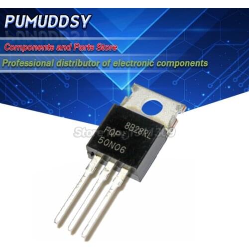10pcs 50N06 SFP50N06 FQP50N06 KIA50N06 - 60V N-Channel