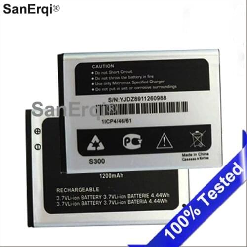 10pcs 1200mAh S300 Battery For Micromax S300 mobile phone battery