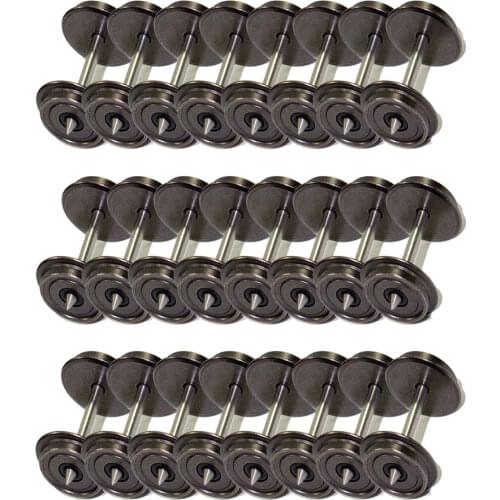 12pcs/24pcs 36'' DC Metal Wheels for Model Train 1:87 HO Scale DC Wheel set C8724