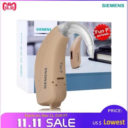 2019Hot!Siemens Fun P 6 Channels Hearing Aid Aids Mini BTE Digital Wireless Sound Amplifiers ear care Elderly Moderate Severe