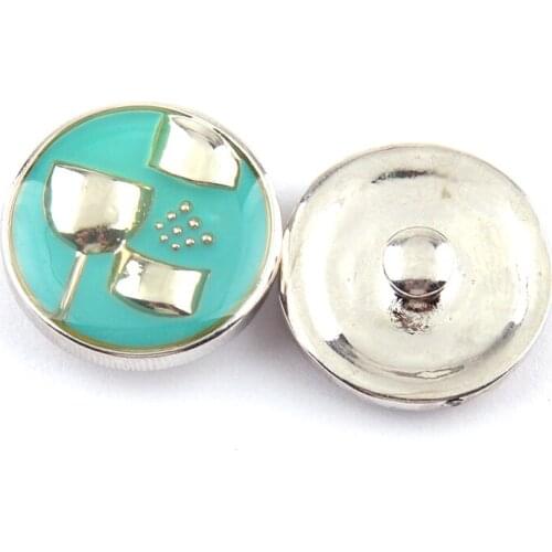 Free shipping enamel cute alloy cocktail cup Fashion metal snap button charm