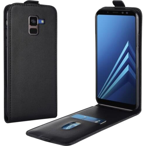 Up and Down Flip Luxury Leather Case for Samsung Galaxy A8 2018 A530 A530F SM-A530F 5.6'' Phone Case for Galaxy A 8 2018 Cover