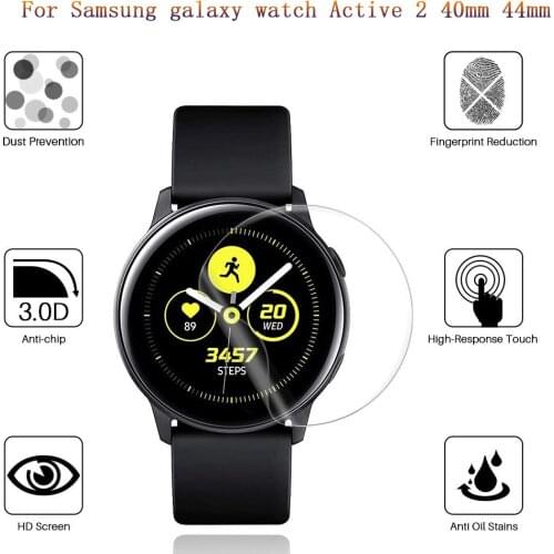Classic Ultra-thin HD Film Transparent Screen Protector For Samsung galaxy watch Active 2 40mm 44mm Screen Protection clear Film