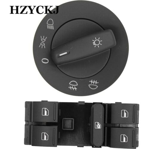 New Lamp Knob Window Control Switch Button For VW Passat B6 CC Jetta MK5 Golf 5 6 Tiguan Caddy Touran 1K0941431Q 1K4959857B