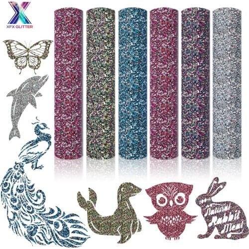 XFX HTV 5 PCS 25cm*200cm Heat Press Vinyl PU Iron on Film T-shirt Vinyl DIY Letter Flower Vinyl Heat Transfer Vinyl HTV Sticker