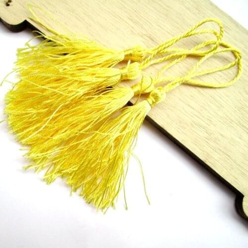 10-100pcs/ lot yellow chinese knot calendar curtain tassel fringe purl macrame pendant Jewelry Accessories about 12.5cm 2012