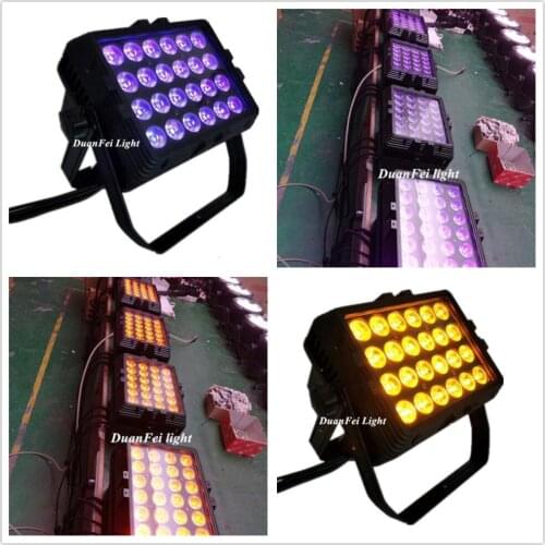 16 Lights RGBWA+UV led wall washer dmx 24x18w outdoor flood wash light outdoor wall washer 18w