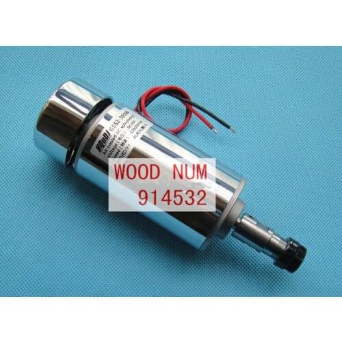 300W high speed air-cooled chrome-plated DC spindle motor, PCB engraving machine spindle