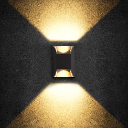 6w Modern Outdoor Waterproof Wall Lamp LED Wall Light Indoor Wall Sconce Aluminum Outside Porch Garden Lights Wall Lights FR67