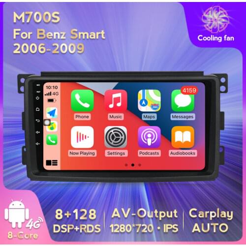 MEKEDE 4G + 128G Android for Mercedes/Benz Smart Fortwo 2005-2010 Car Radio Multimedia Video Player Navigation GPS 2 din dvd