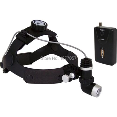 Free Shipping High Brigtness KD202A-2 3W 7Hours DC Time Surgical Headlight Medical Headlamp Color Temperature: 6000 K