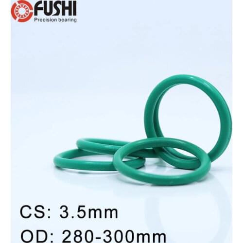 CS3.5mm FKM Rubber O RING OD 280/285/290/295/300*3.5 mm 2PCS O-Ring Fluorine Gasket Oil seal Green ORing