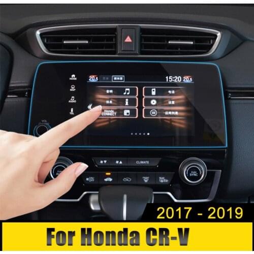 For Honda CR-V CRV 5th 2017 2018 2019 Accessories Control of LCD Screen Sticker Car GPS Navigation Screen Steel Protective Film