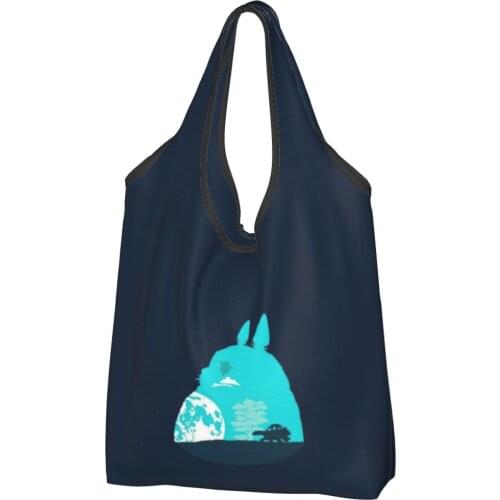 Totoros Lovely Cat Canvas Bag Woman Shoulder Bag Japanese Anime Chibi Ins Shipping Bag