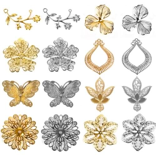 Good Deal 1 Pack Iron Metal Crafts Connectors For Jewelry Findings Making/Flower Pieces/Handmade DIY Hairpin/Head Accessories