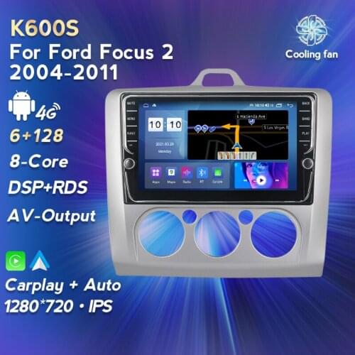 IPS screen Android11 4G LTE Eight core 6+128G for Ford Focus 2 2004-2011 Car Radio Multimedia Video Player Navigation GPS BT