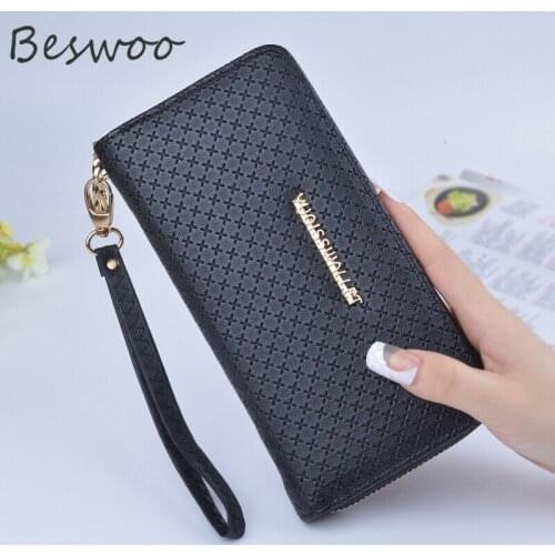 Wallet Women Luxury Ladies Zipper Purse Large Capacity Practical Handbag Womens Purses PU Leather Fashion Long Section Wallet