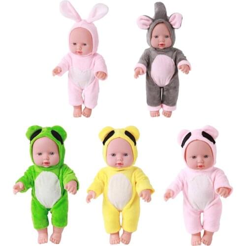 Reborn Baby Doll 11.81 Inches Lifelike Newborn Baby Full Body Mini Doll Sleeping Doll Kids Anti-Stress Toys Christmas Gift