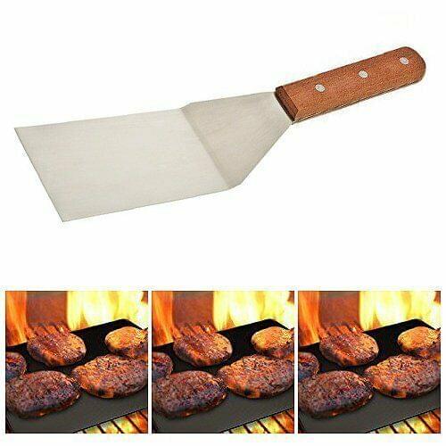 Cooking BBQ Truners Kitchen Spatula Wood-Handled Frying Pan Non-Stick Essential Tools Portable New
