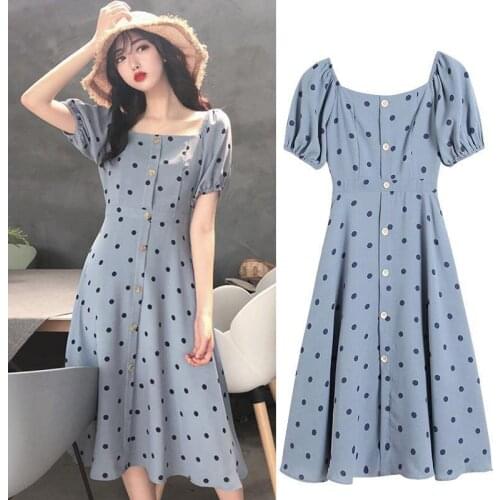 Summer Dress, New Slim Polka Dot Dress, Ladies Style Chiffon WomenS Clothing