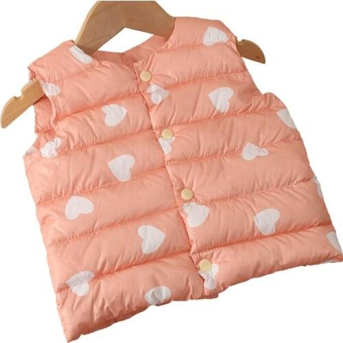 Winter Outerwear Coats Flower Printed Thick Princess Girls Vest Hooded Jackets Baby Girl Warm Waistcoat TZ04