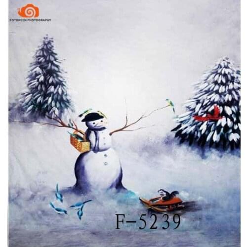New arrival 10' X 20'/3X 6m winter Snow Scenic photographic background,hand Painted Muslin photography backdrops christmas F5239