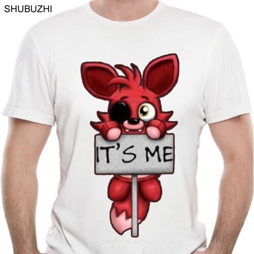 New arrived summer hot sale o-neck t-shirt FNAF Plush Foxy cotton O-Neck tshirt luxury brand fahsion tee shirt big size sbz331