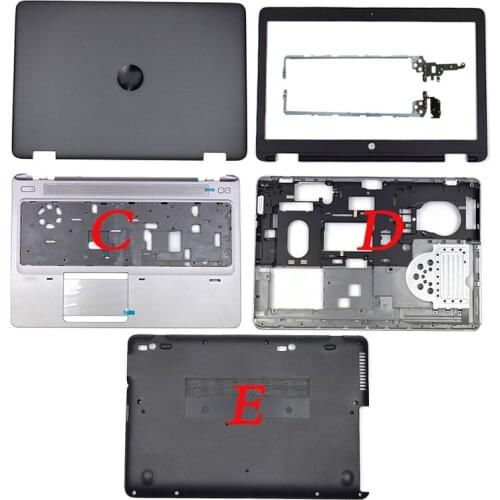 Original New For HP Probook 650 G2 655 G2 LCD Back Cover/Front Bezel/LCD Hinges/Palmrest/Bottom Case Cover 840724-001 840726-001
