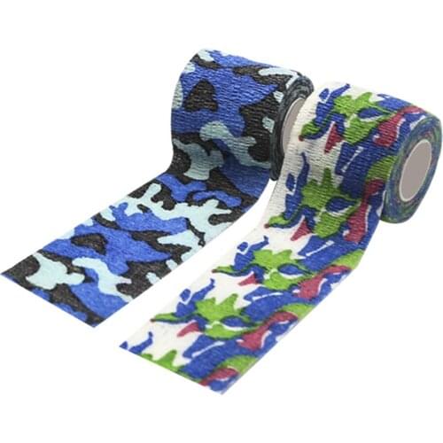 Outdoor Useful Camouflage Non-woven Self-adhesive Elastic Bandage 5CM X 4.5M Camouflage Waterproof Multi-functional Bandage