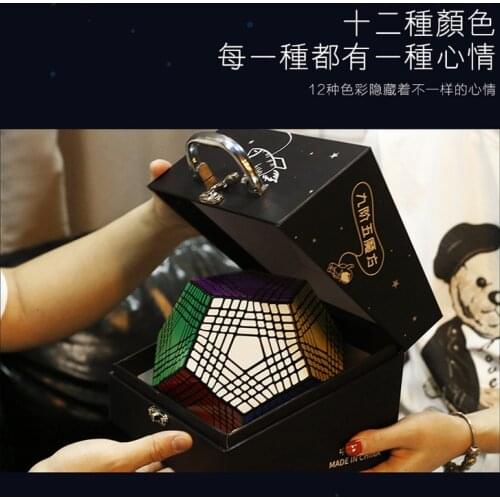 Shengshou Petaminx 9x9 Megaminxy Black Puzzle Toy Cubo Magico