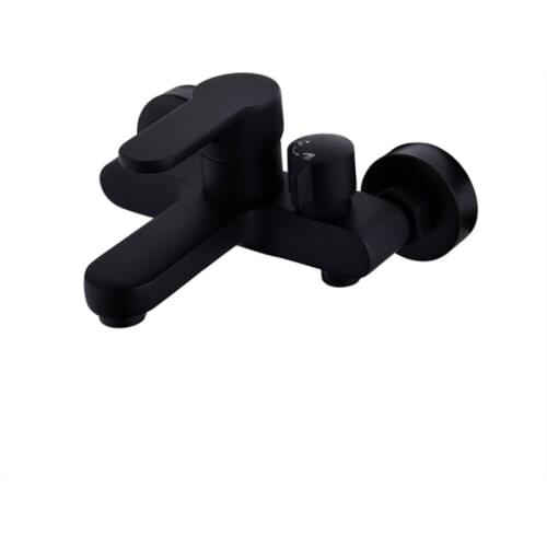 Bathroom Bathtub Faucet Shower Set 2 Function Outlet Wall Mounted Waterfall Hot Cold Water Mixer Tap