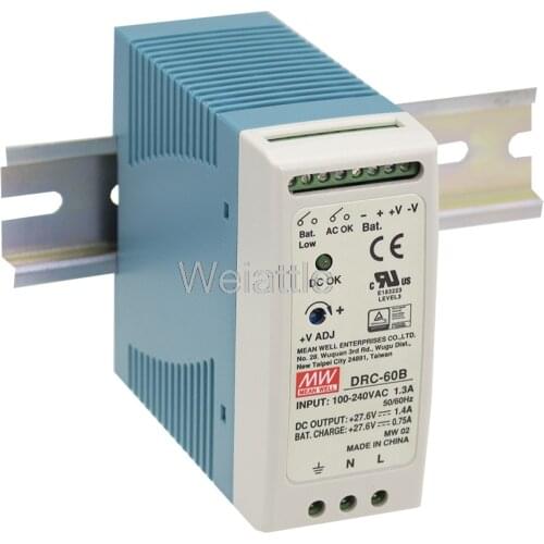 MEAN WELL original DRC-60A 13.8V meanwell DRC-60 59.34W Single Output with Battery Charger (UPS Function)