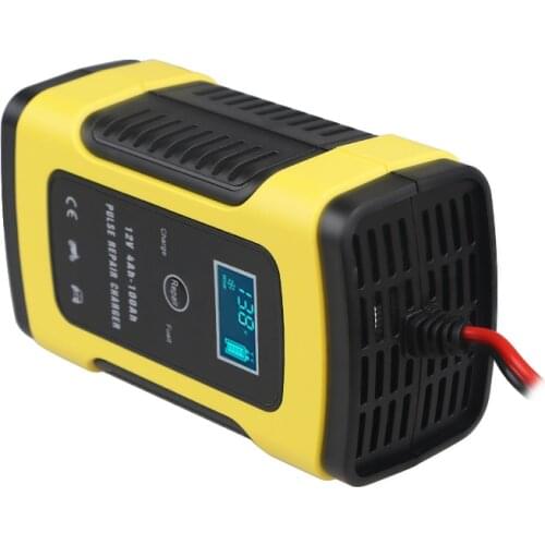 6a 12v Smart Motorcycle Car Battery Pulse Charger Universal Repair Type Lead Acid Storage Charger Battery Intelligent