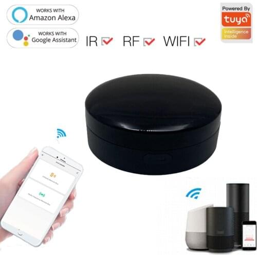 Tuya/Smart Life WiFi+RF+IR Smart Remote Controller RF Appliances Control Voice Control Work Via Alexa Google Home App Smart Home