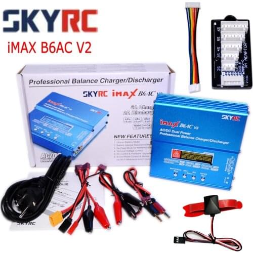 SKYRC iMAX B6AC V2 Charger 50W LiPo Battery Balance Charger Discharger Re-Peak Helicopter RC Quadcopter Drone Battery Charger