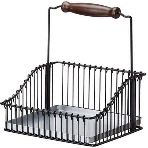 Iron Storage Bin Under Shelf Wire Rack Cabinet Basket Kitchen Organizer Cupboard Home Supplies Finishing Organizer Basket