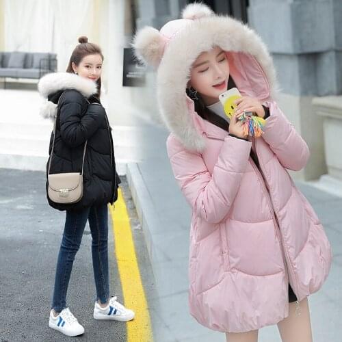 Jacket Winter Womens Pink Coat Female Korean Parka Coats and Jackets Women Student Clothes Parkas Mujer 2020 KJ671 s s s