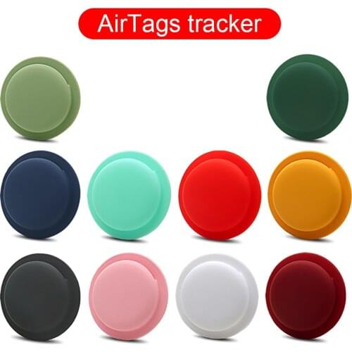 Liquid Silicone Case For AirTags Protective Cover For Apple Location Tracker Airtag Accessories Anti-scratch Protective Sleeve