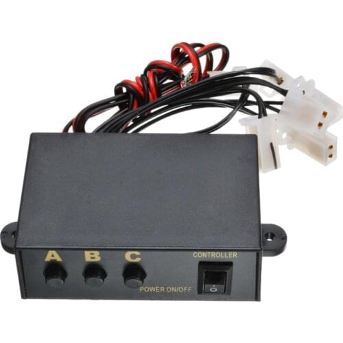 1pcs 12V LED Strobe Light 3 Flashing Modes Controller Flash Light Lamp Emergency Flashing On/off Switch Controller Box