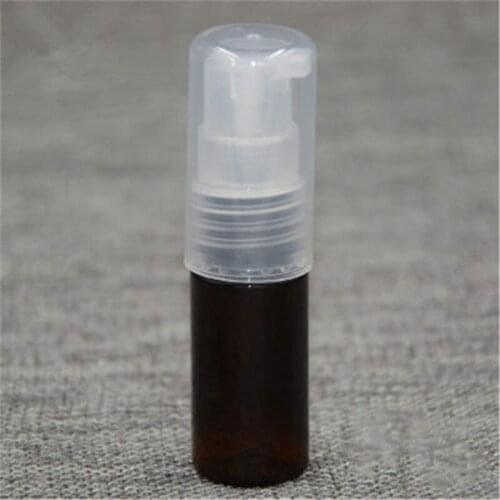 10ml Plastic Pump Bottle Lotion Bottles With Fine Pump Empty Cosmetic Containers With Shampoo Pump Flesh Light Dispenser