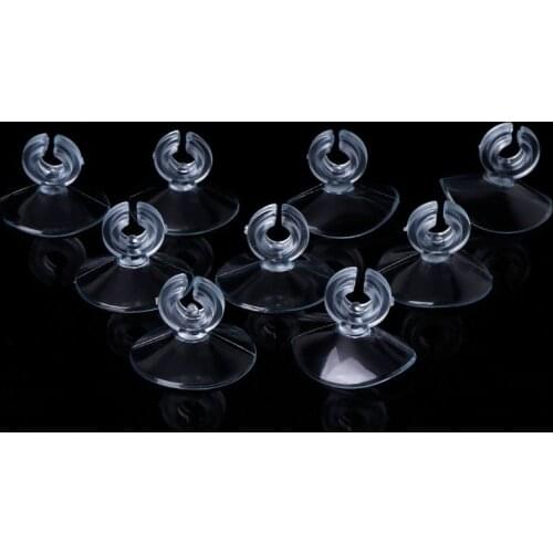 10 PCS Aquarium Soft Plastic Suction Cup Holder Sucker Pipe Clip