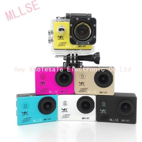 100% MLLSE waterproof 4K WIFI Sport Action camera Ultra HD 4K WiFi 1080P/60fps 2.0 LCD 170D lens Cam sports camera