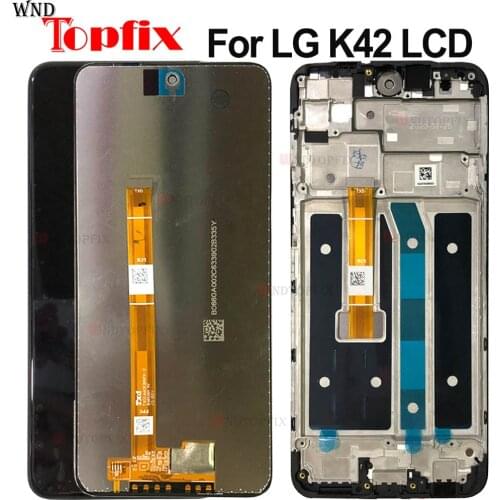 100% Tested For LG K42 LCD Display Touch Screen Sensor Panel Digiziter Assembly New For LG K42 LCD