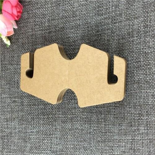 100PCS/Lot Brown Kraft Paper Creative Design Jewelry Bracelet Necklace Cards Blank Package Display Accept custom logo 12x5cm