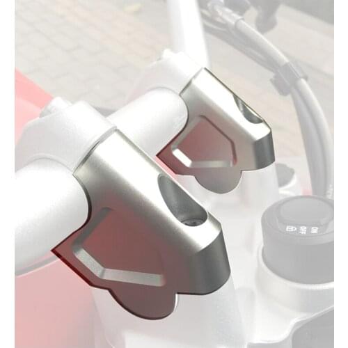 2PCS 32mm CNC Machining Handlebar Risers Bar Clamp Extend Adapter With Bolts For BMW S 1000 XR S1000XR 2014 2015 2016 2017